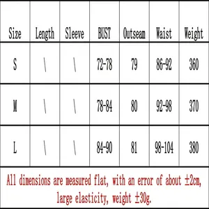 Tableau des tailles détaillé pour mini-robe moulante sans manches avec mesures du corps