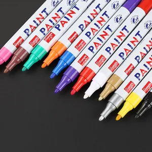 Waterproof colorful oil-based paint markers for metal and tire graffiti