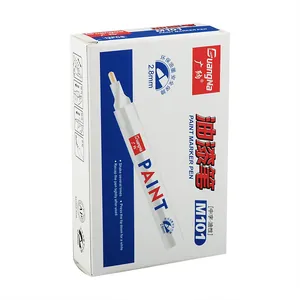 GuangNa M101 waterproof white oil-based paint marker pens for metal and tires