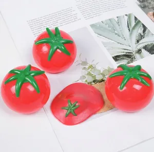 Giocattolo Squishy Pomodoro Rosso Realistico per Alleviare lo Stress Palla Antistress Giocattolo Sensoriale di Verdure da Spremere per Adulti Adolescenti Ufficio Casa Regalo