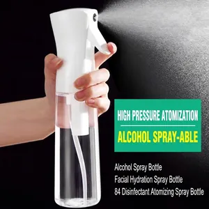 White high-pressure continuous spray bottle for fine mist disinfection and facial skin hydration