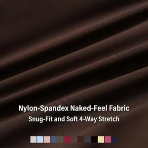 Close-up of naked-feel breathable fabric for women's yoga running jacket