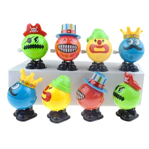Set di 8 colorati giocattoli saltellanti a carica di Halloween con pirati e clown