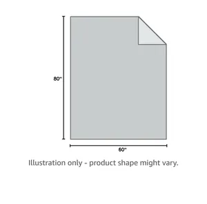 Detailed dimension guide for 80x60 inch flannel blanket showing size and proportions