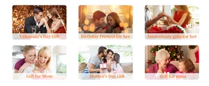 Lifestyle-Collage zeigt Schmuck als Geschenk für Valentinstag, Muttertag und Geburtstage