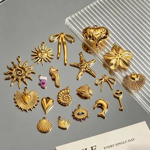 Accesorios De Joyería En Forma De Corazón De Hipocampo Cruzado De Acero Inoxidable 304 Accesorios Para El Cabello Tarjeta De Pulsera Tarjeta De Arete