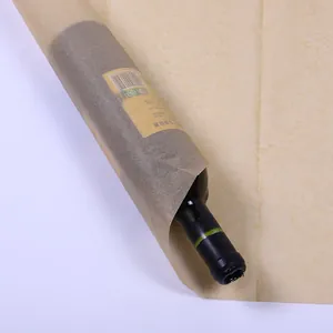 Detailed view of 17g kraft colored tissue paper used for gift or wine bottle wrapping