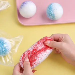 Creative slow rebound stress relief squeeze toy with icy texture and colorful particles.