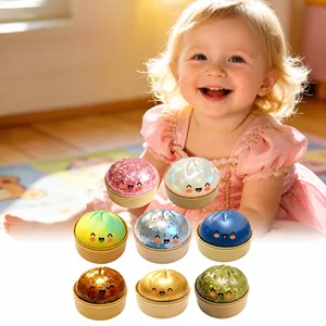 Ensemble de jouets squishy en forme de brioche pailletée pour soulager le stress des enfants