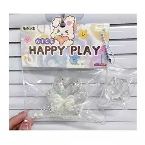 Ensemble de jouets à presser en forme de patte de chat transparent pour soulager le stress