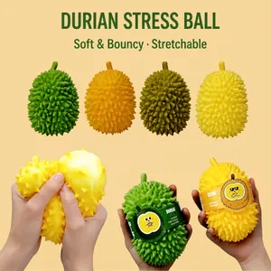 Kreatives Frucht Durian Squishy Anti-Stress-Spielzeug Realistisches Slow Rebound Squeeze-Spielzeug Für Kinder Erwachsene Angstabbau Büro Deko