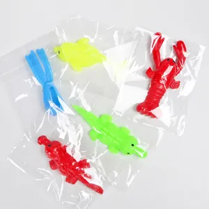 Gekleurde TPR dieren slingshots individueel verpakt in heldere OPP zakjes