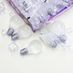Giocattolo antistress creativo a forma di lampadina luminosa al maltosio con dettagli