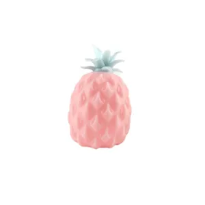 Morbido giocattolo antistress a forma di ananas rosa e blu per il gioco sensoriale attivo