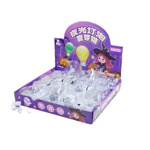 Set di 16 giocattoli antistress a forma di lampadina luminosa, tema Halloween