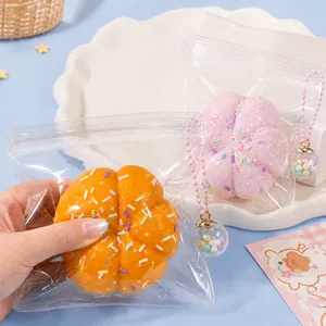 Kürbisbrot Squishy Spielzeug TPR Langsam Steigend Stressabbau Quetschspielzeug Für Kinder Erwachsene Büro Schreibtisch Deko Halloween Party
