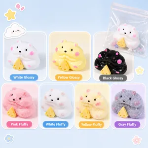 Schattige hamster squishy speeltjes met langzame rebound in diverse kleuren