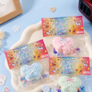 Butterfly-shaped slow rebound squishy toy with cute pixel style packaging for stress relief