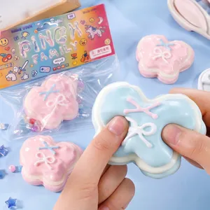 Slow rebound butterfly milk shell squishy toy for stress relief and sensory play