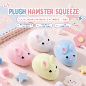 Jouet Squishy Lapin Créatif pour Anti-stress TPR Souple Animal de Dessin Animé Jouet de Décompression Sensoriel