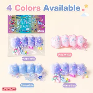 Wolken Blase Squishy Spielzeug Langsamer Rückprall Stressabbau Fidget Set 4 Farben