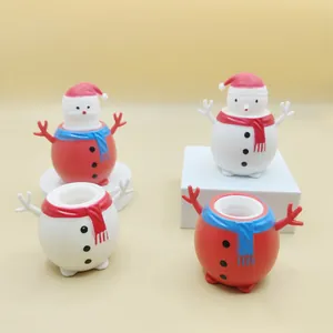 Vue détaillée des jouets à presser bonhomme de neige de Noël pour gérer le stress
