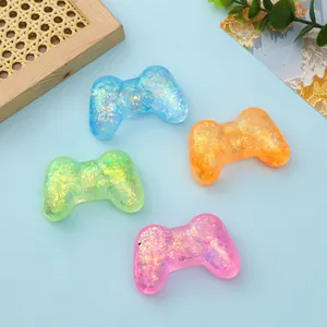 Bunte Glitzer-Gamecontroller-Squishy-Spielzeuge für Stressabbau und Sensorik