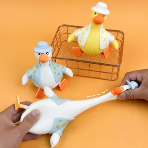 Cartoon Animal Duck Squishy Stress Relief Toy Dress Up Duck Doll For Kids Adults Desktop Decoration