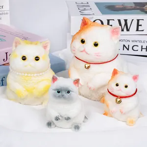 Süße Fette Katze Squishy Spielzeug Fortune Cat Siamese Golden Tabby Schwarze Katze Stressabbau Tier Ornament Geschenk