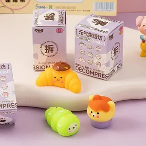 Adorable set de cajas sorpresa squishy con juguetes de descompresión de comida