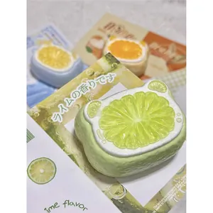 Schattig fruitbeer squishy stressverlichtend speelgoed van veilige siliconen voor plezier