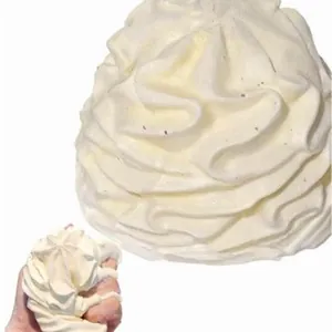 Realistic cream-shaped milk squeeze toy made of soft food-grade silicone for stress relief