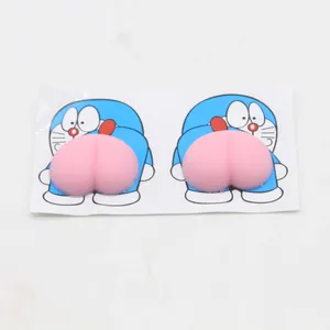 3D Silikon Doraemon Anti-Kollisions-Autoaufkleber für Türgriffe und Karosserieschutz