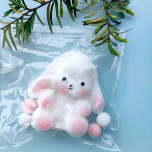 Simpatico Giocattolo Squishy in Silicone a Forma di Pecora e Maiale Giocattolo Sensoriale Antistress per Adulti e Bambini