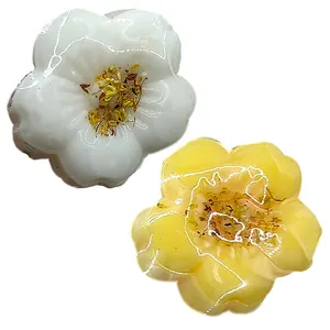 Elegant Osmanthus flower cake squishy toys for stress relief and sensory play