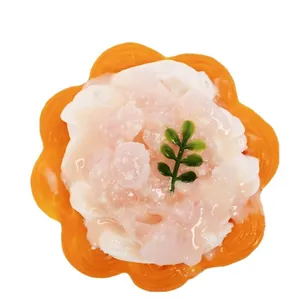 Handmade food-grade silicone squishy egg tart dessert toy for stress relief and fun