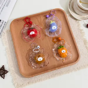 Mini silicone squishy stress relief toys in cute fruit and vegetable shapes for kids