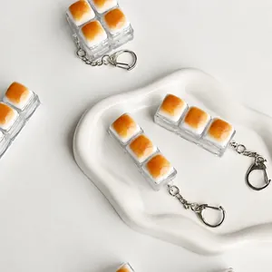 Fidget-sleutelhanger met karamelbrood switch-tester voor stressverlichting op kantoor