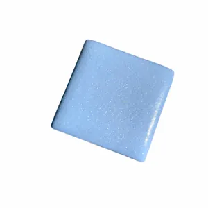Soft blue slow rebound squishy stress relief toy featuring a white glittery texture