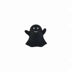Detailansicht des schwarzen Geist Halloween Spielzeugs zum Stressabbau mit langsamer Rückfederung