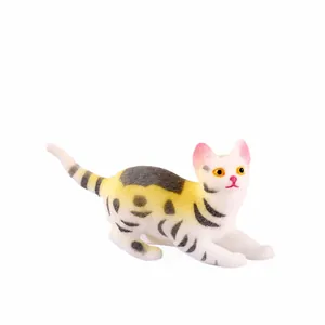 Simpatico gatto giocattolo antistress squishy decorazione da scrivania rimbalzo lento