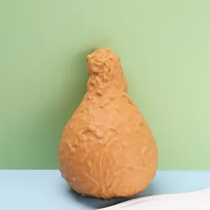 Realistic TPR Chicken Leg Squishy Toy Slow Rebound Stress Relief Squeeze Toy Office Desktop Decor Simulation Food Toy