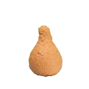 Realistic fried chicken drumstick slow rebound squishy toy for office stress relief fun
