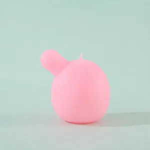 Gedetailleerd roze zacht siliconen bubbelkern accessoire voor squishy stress speelgoed