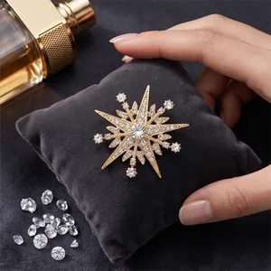 Luxury Vintage Alloy Artificial Pearl Rhinestone Brooch Pin For Women Suit Dress Wedding Party Decoration Accessories