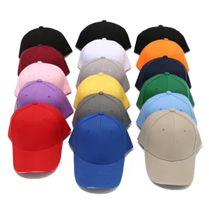 Detailed selection of solid color baseball caps, ideal for custom logos and workwear.
