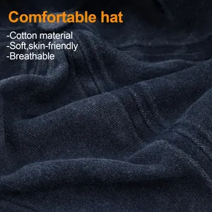 Detailed macro view of the soft and breathable cotton fabric for a washed distressed hat texture