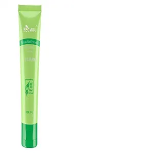Detailed view of 100g green tube Seomou plant extract aloe vera gel for skin moisturizing