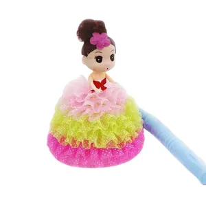 Muñeca luminosa con vestido de volantes de colores para regalo de linterna