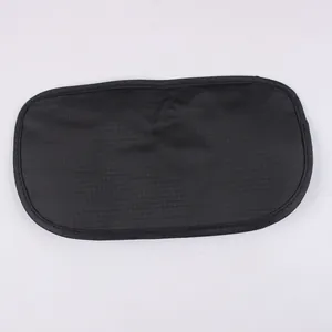 Slim black travel organizer pouch for passport and mobile phone storage in outdoor sports
